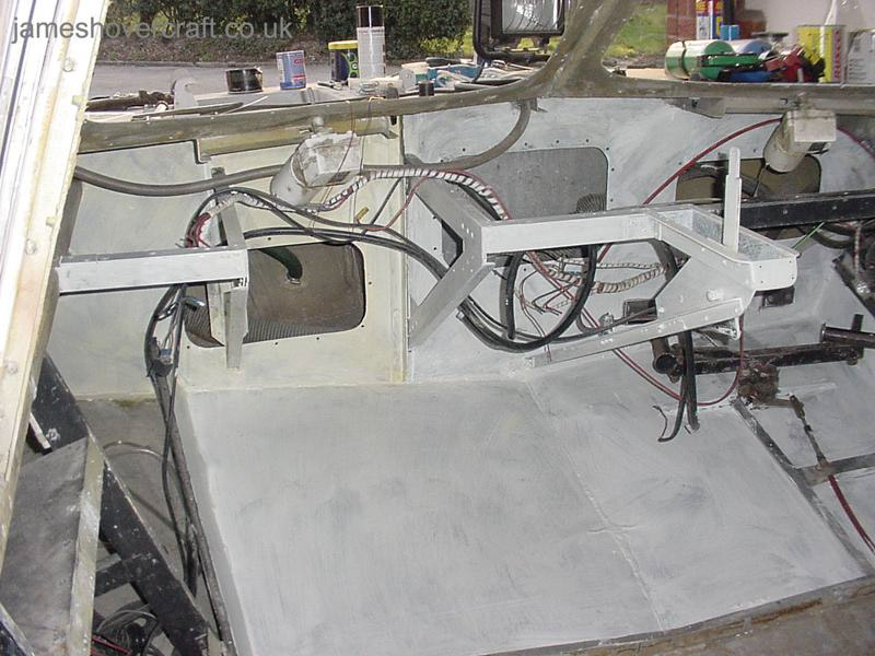 Restoring an old Tiger 12 hovercraft to a fully working state - Rebuilding the forward bulkhead (credit: ).